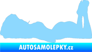 Samolepka Erotická žena 034 levá světle modrá