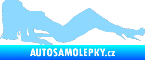 Samolepka Erotická žena 046 pravá světle modrá