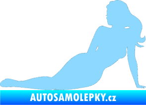 Samolepka Erotická žena 051 levá světle modrá
