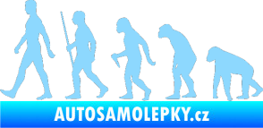 Samolepka Evoluce 001 levá světle modrá