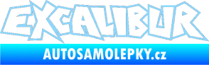 Samolepka Excalibur obrys světle modrá