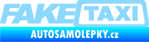 Samolepka Fake taxi nápis světle modrá
