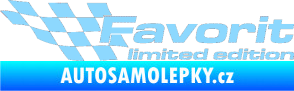 Samolepka Favorit limited edition levá světle modrá