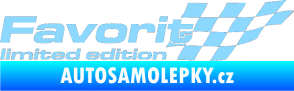 Samolepka Favorit limited edition pravá světle modrá