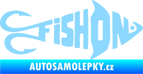 Samolepka Fish On rybička světle modrá