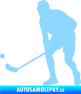 Samolepka Florbal 002 levá světle modrá