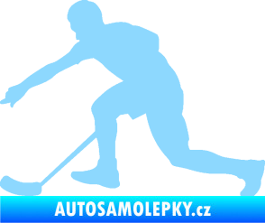 Samolepka Florbal 005 levá světle modrá