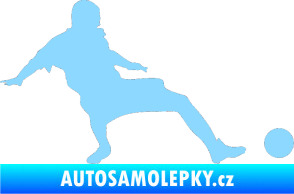 Samolepka Fotbalista 005 pravá světle modrá