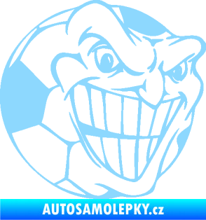 Samolepka Fotbalový míč 002 pravá světle modrá