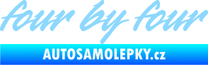 Samolepka Four by four světle modrá