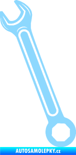 Samolepka Francouzský klíč levá světle modrá