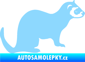 Samolepka Fretka 001 pravá světle modrá