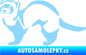 Samolepka Fretka 002 levá světle modrá