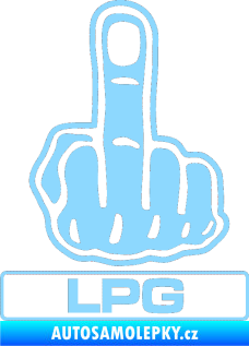 Samolepka Fuck off LPG světle modrá