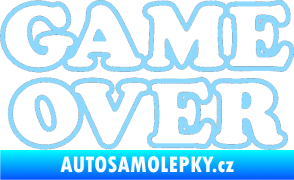 Samolepka Game over nad sebou 001 světle modrá