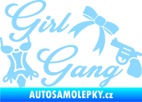 Samolepka Girl gang 001 světle modrá
