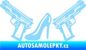 Samolepka Girl mafia 002 levá světle modrá