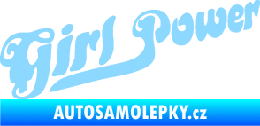 Samolepka Girl Power nápis světle modrá