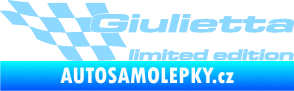 Samolepka Giulietta limited edition levá světle modrá