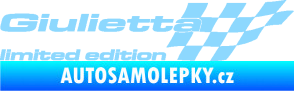 Samolepka Giulietta limited edition pravá světle modrá