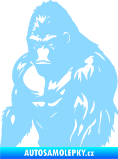 Samolepka Gorila 004 levá světle modrá