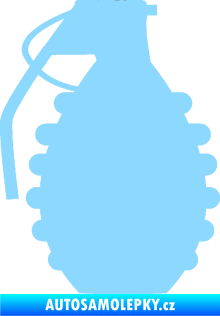 Samolepka Granát 002 levá světle modrá