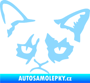 Samolepka Grumpy cat 001 levá světle modrá