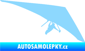 Samolepka Hang Glider 001 pravá rogalo světle modrá