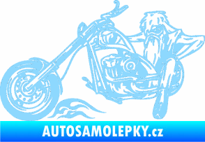 Samolepka Harley 001 levá světle modrá