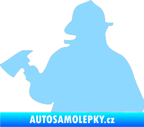 Samolepka Hasič 004 levá světle modrá