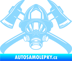 Samolepka Hasič 014 světle modrá