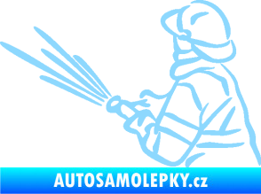 Samolepka Hasič 015 levá světle modrá