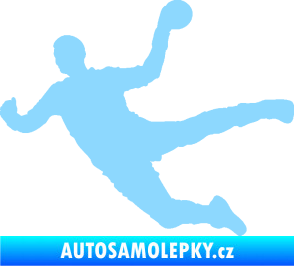 Samolepka Házená 002 levá světle modrá