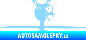 Samolepka Helikoptéra model 001 levá světle modrá