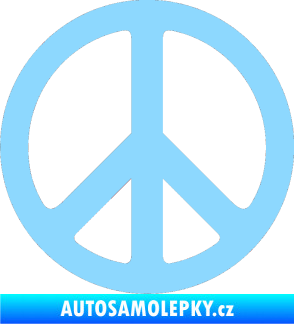 Samolepka Hippies 001 světle modrá