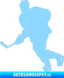 Samolepka Hokejista 009 levá světle modrá
