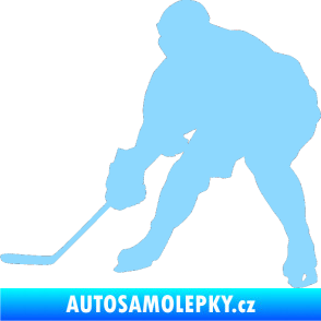 Samolepka Hokejista 016 levá světle modrá