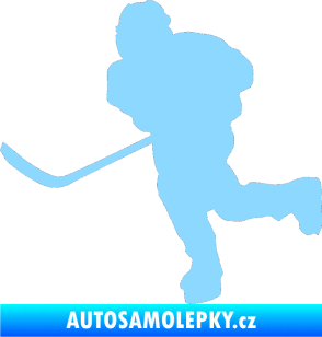 Samolepka Hokejista 017 levá světle modrá