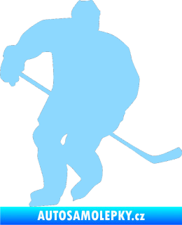 Samolepka Hokejista 020 levá světle modrá