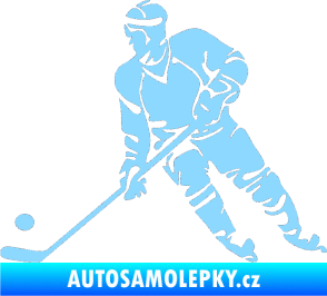 Samolepka Hokejista 027 levá světle modrá