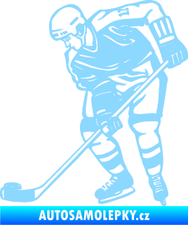 Samolepka Hokejista 029 levá světle modrá