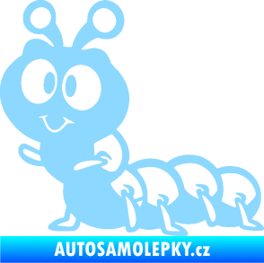 Samolepka Housenka 002 levá světle modrá