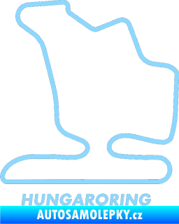 Samolepka Okruh Hungaroring světle modrá