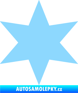 Samolepka Hvězda 002 světle modrá