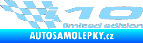 Samolepka i10 limited edition levá světle modrá