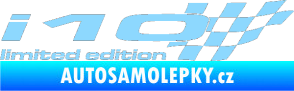 Samolepka i10 limited edition pravá světle modrá