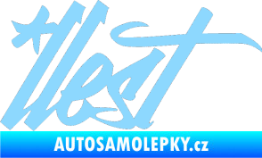 Samolepka Illest 002 světle modrá