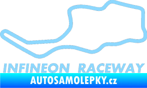 Samolepka Okruh Infineon Raceway světle modrá