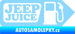 Samolepka Jeep juice symbol tankování světle modrá