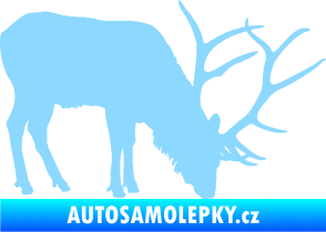 Samolepka Jelen 008 pravá světle modrá